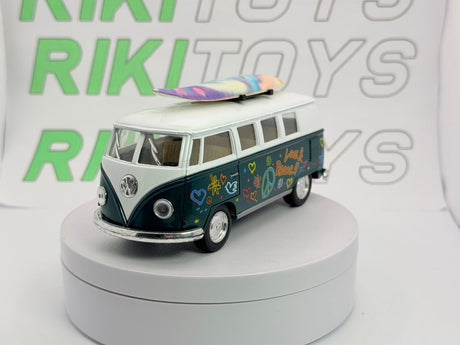 Volkswagen T1 con Windsurf Kinsmart 1/38 Verde - RikiToys - Kinsmart