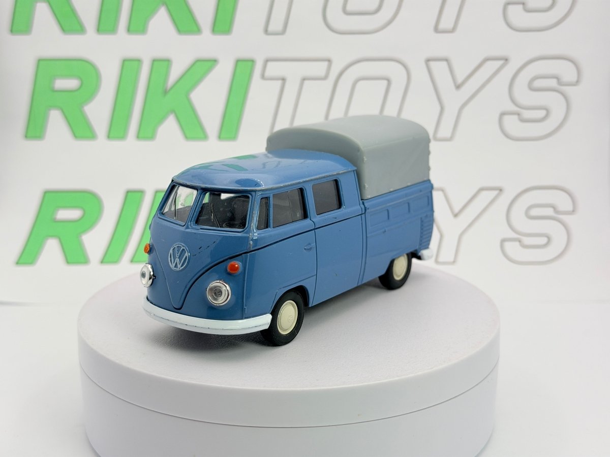 Volkswagen T1 doppia cabina Welly 1/40 Celeste - RikiToys - Welly