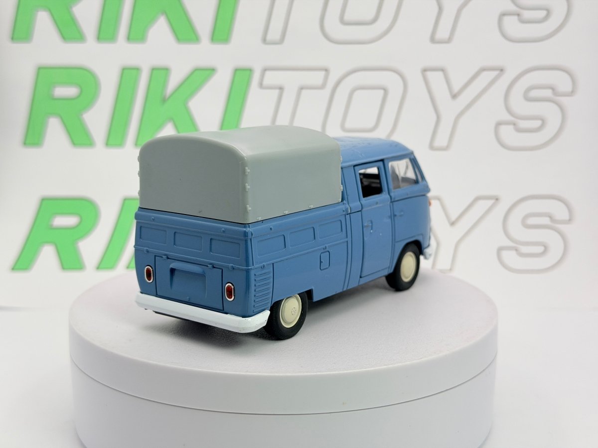 Volkswagen T1 doppia cabina Welly 1/40 Celeste - RikiToys - Welly