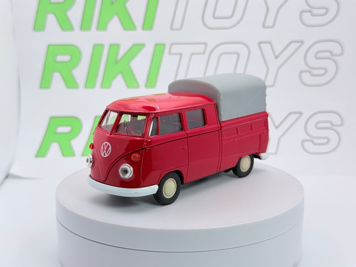 Volkswagen T1 Double Cab Welly 1/40 Rosso - RikiToys - Welly