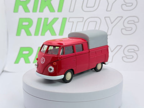 Volkswagen T1 Double Cab Welly 1/40 Rosso - RikiToys - Welly
