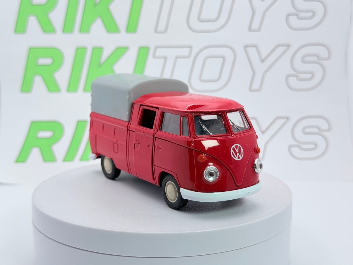 Volkswagen T1 Double Cab Welly 1/40 Rosso - RikiToys - Welly