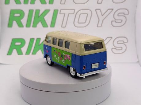 Volkswagen T1 Minibus Welly 1/40 Blu 1963 - RikiToys - Welly