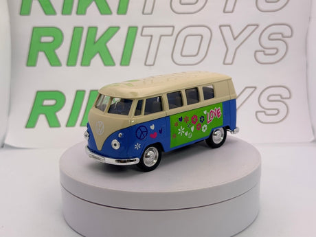 Volkswagen T1 Minibus Welly 1/40 Blu 1963 - RikiToys - Welly