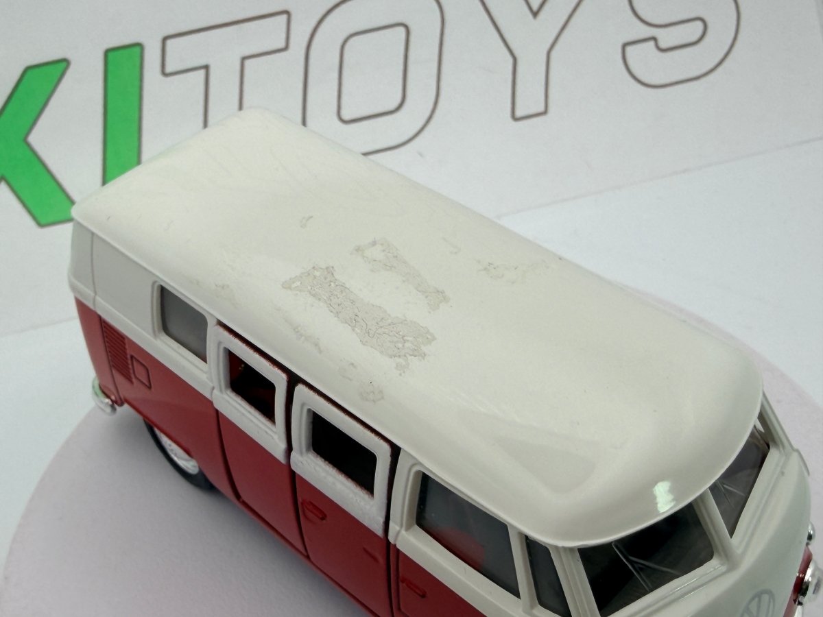 Volkswagen T1 Promiscuo Welly 1/35 Rosso - RikiToys - Welly