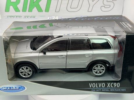 Volvo XC 90 Welly 1/24 Argento 2002 - RikiToys - Welly