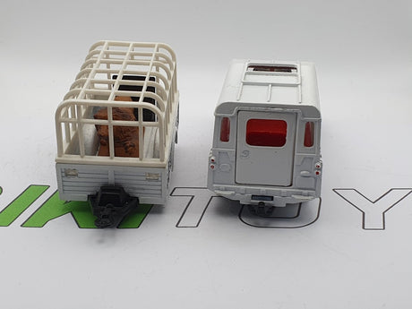 Land Rover 109 Gamepark + Rimorchio Zebrato Corgi Toys 1/38 - RikiToys - Corgi Toys#