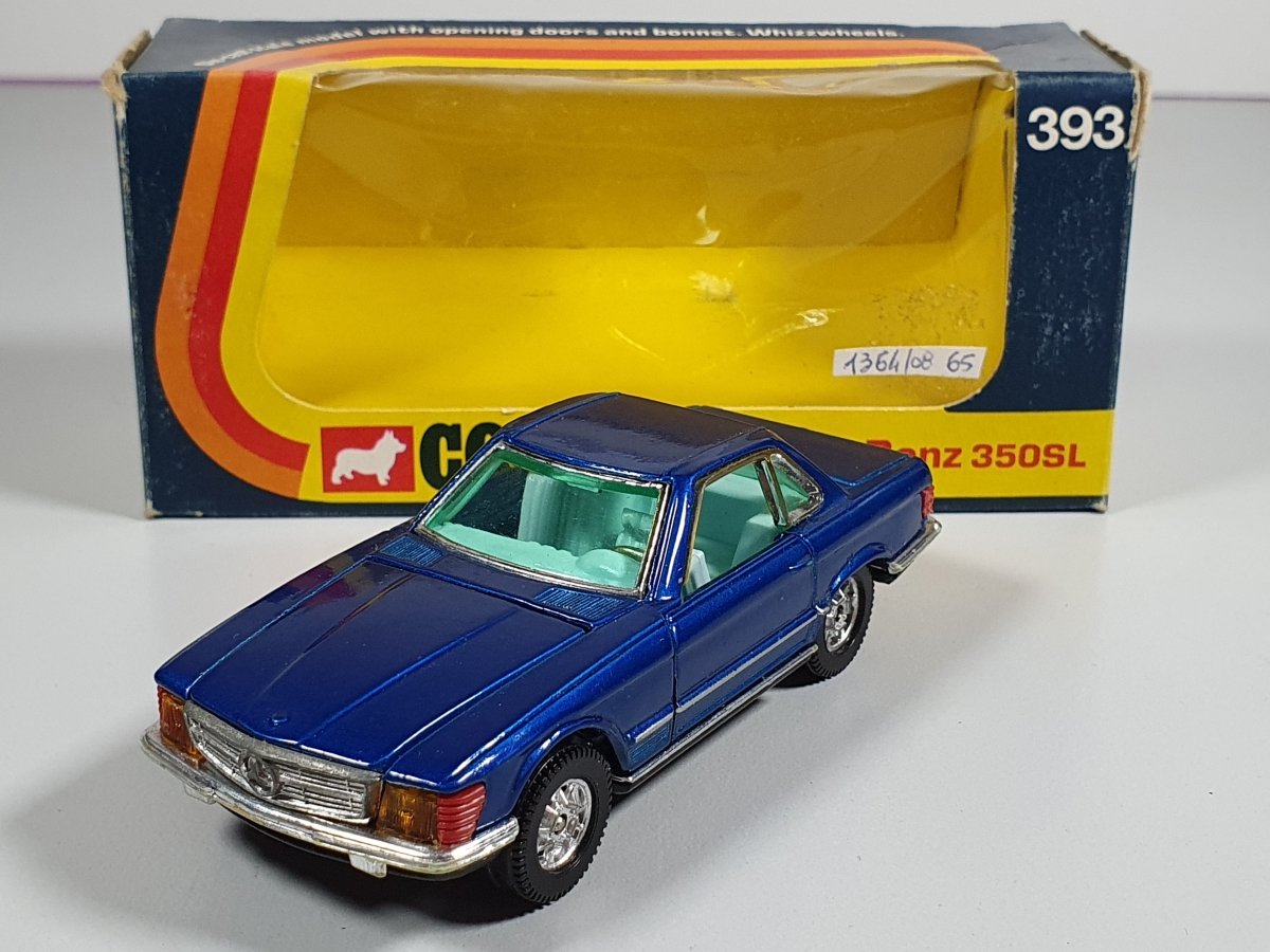 Mercedes 350SL n.393 Corgi Toys 1/43 Con Scatola - RikiToys - Corgi Toys#
